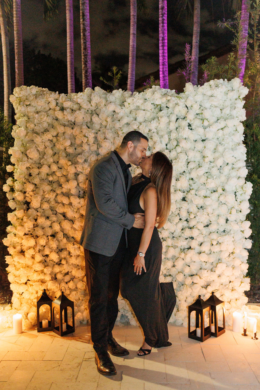 White Flower Wall Backdrop