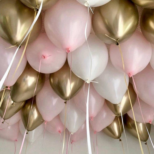 Floating Ceiling – Pink, White & Gold
