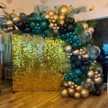 Luxury Gold Sequin Wall & Balloon Garland Backdrop
